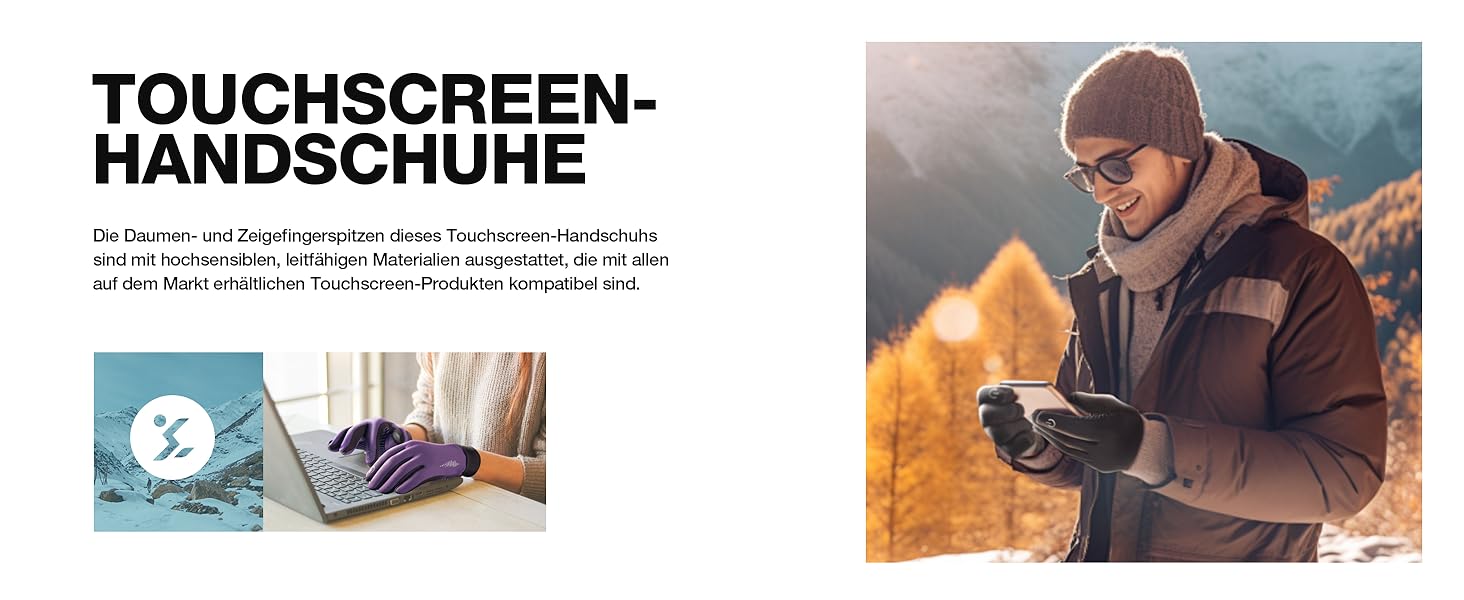 Зимові терморукавички SIMARI для чоловіків та жінок, сенсорні велосипедні рукавички, антиковзаючі, вітронепроникні для холодної погоди, для водіння, їзди на велосипеді, катання на лижах, роботи та активного відпочинку на вулиці. SMRG102, 102-Grey S