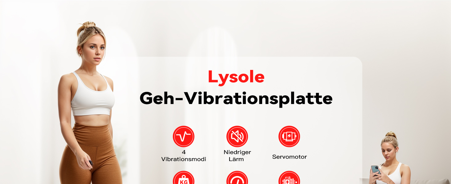 Ходувальний килимок Schwingungen з додатком, бігова доріжка для дому 6 км/год, ходувальний килимок для офісу та дистанційне керування для дому та офісу, чорний/червоний