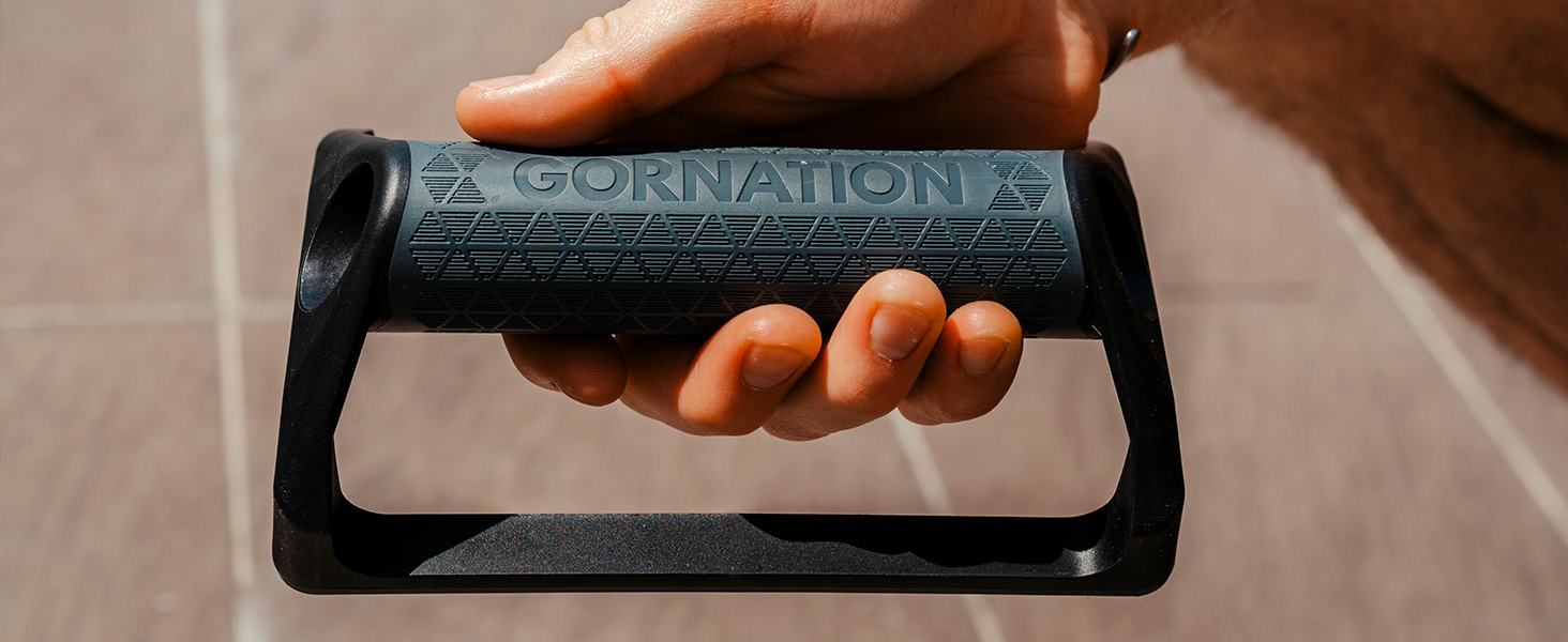 GORNATION Віджимальні ручки, бруси для віджимань з силіконовими ручками та неслизькою гумовою основою, легкі та портативні, обладнання для калістеніки вдома, для становки на руки, тренування вдома та на вулиці, темно-сірий