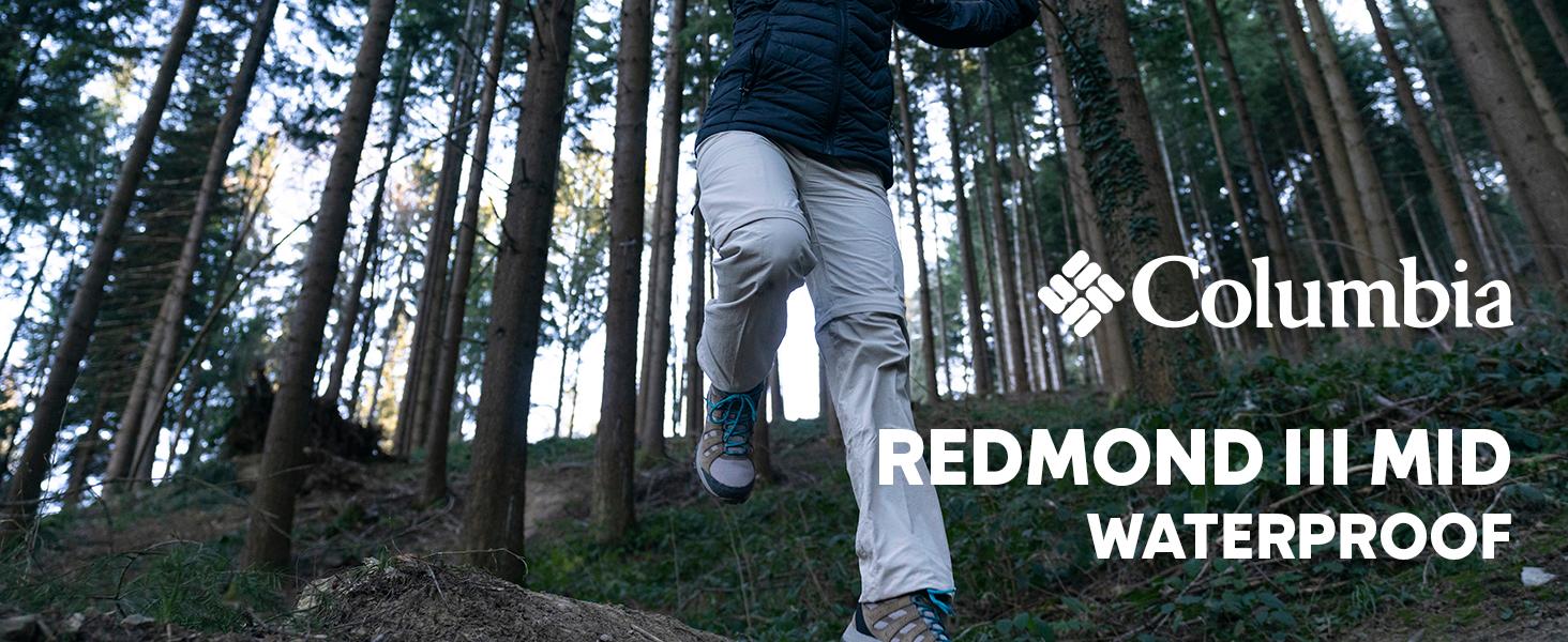 Черевики для жінок Columbia Redmond III Mid WP, водонепроникні, для хайкінгу, розмір 36 EU, Cordovan Dark Coral, 2025