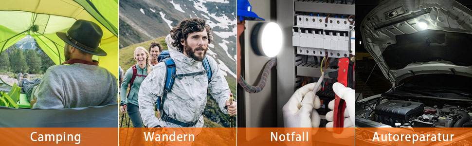 Кемпінговий ліхтар Karrong LED USB, перезаряджуваний, міні, магнітний, 4 режими, SOS, водонепроникний, портативний, для кемпінгу, намету, туризму, надзвичайних ситуацій