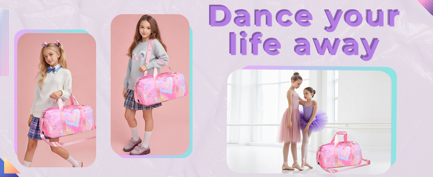 Дитяча спортивна сумка для дівчаток чорна — універсальна сумка для подорожей, тренувань, басейну та сауни з окремим відділенням для взуття