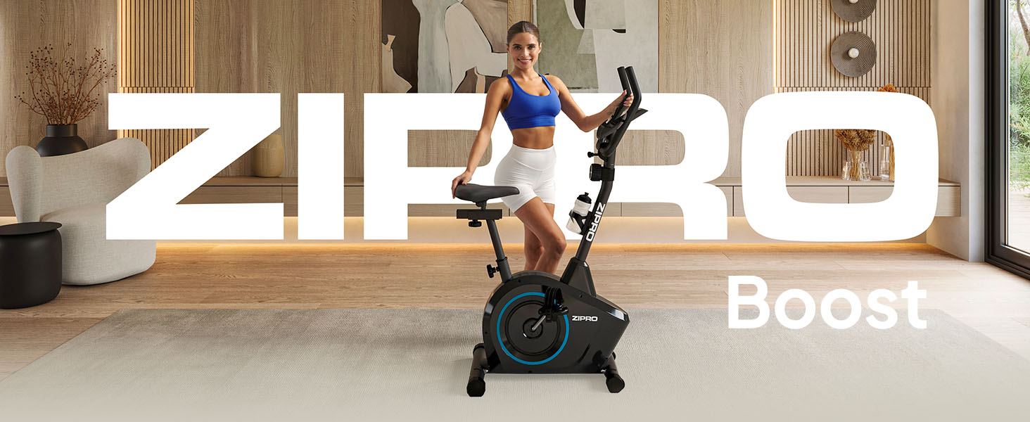 Zipro Heimtrainer Fahrrad Boost: велотренажер для дому, фітнес-велосипед, магнітний велотренажер до 120 кг, індоор байк