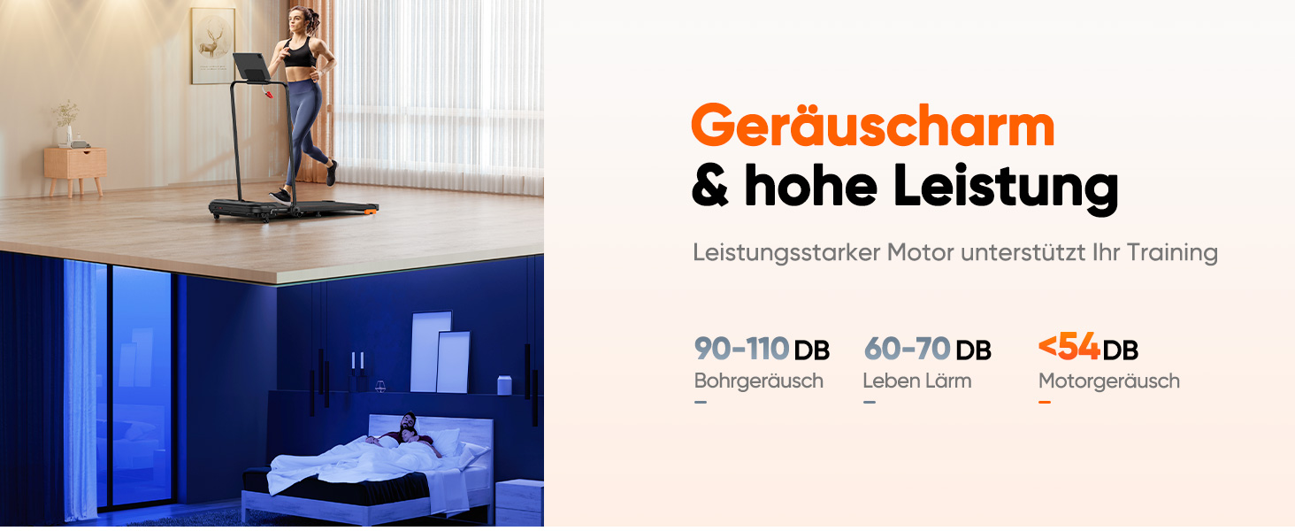 Складана електрична бігова доріжка Walking Pad для дому з регулюванням нахилу, швидкість до 12 км/год, 2.5HP, LCD-дисплеєм, пультами та керуванням через додаток, амортизація, чорна