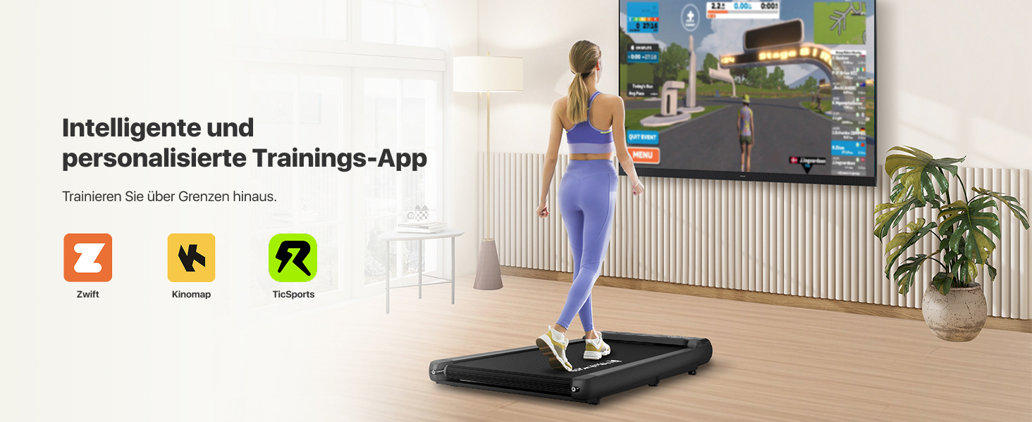 Компактна бігова доріжка Mobvoi Home Walking Pad для дому та офісу, 6 км/год, дистанційне керування, LED-дисплей, навантаження до 120 кг