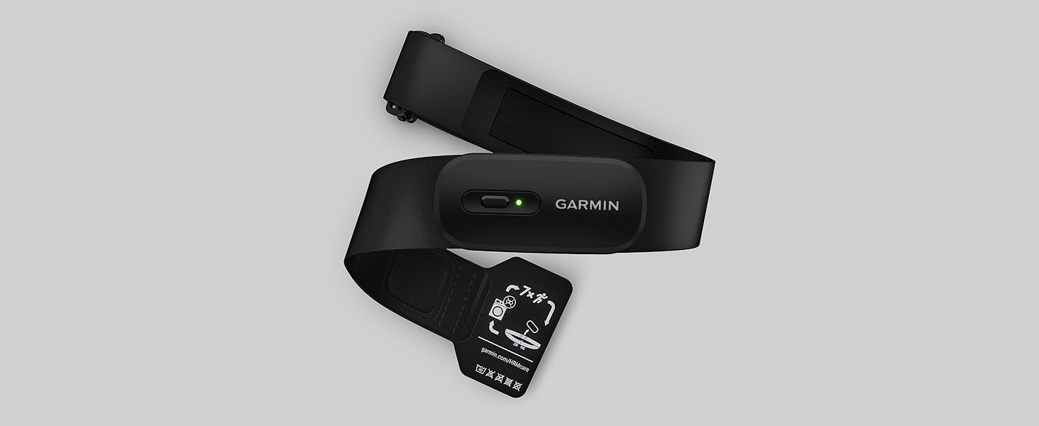 Гармін HRM 200 - нагрудний датчик серцевого ритму, преміум-якість, батарея до 1 року, для точного вимірювання, розмір M-XL