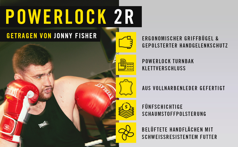 Боксерські рукавички Everlast Powerlock 2 Pro: захист, підтримка, 14oz. Ідеальні для занять з мішком, спарингу та відпрацювання техніки. Оригінальна якість Everlast Gear, білий колір.