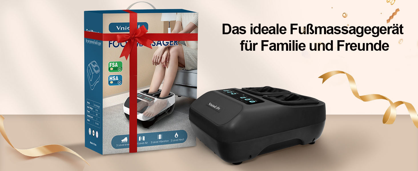 Масажер для ніг Shiatsu з підігрівом для планарної фасції та невропатії, портативний, до 43 розміру, ідеальний подарунок для батьків