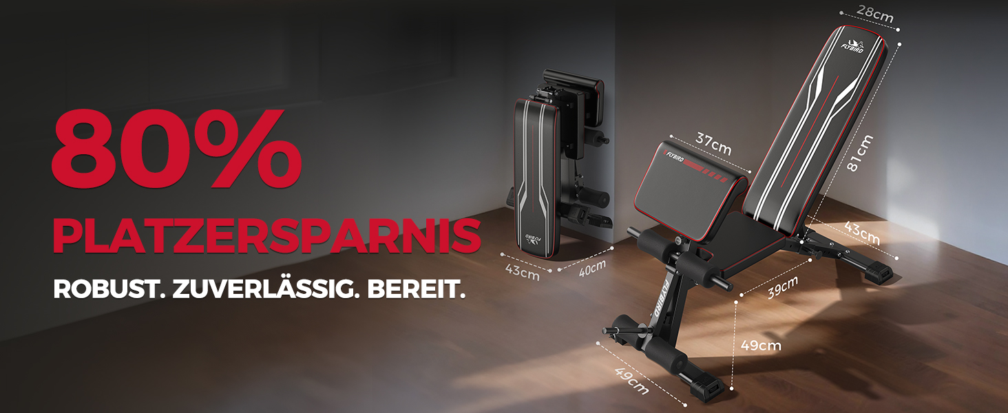 Відкидна лава для тренувань FLYBIRD M-360KG: регульована, до 544 кг, для дому