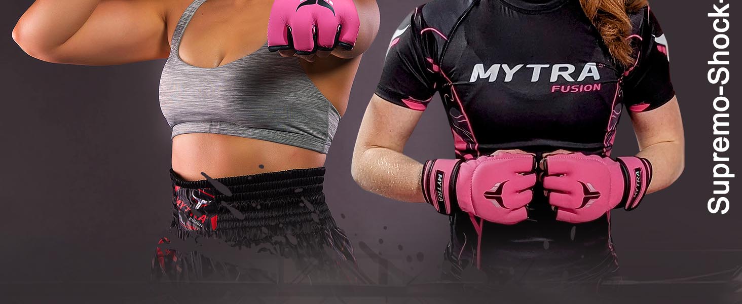 Жіночі боксерські рукавички Mytra Fusion для MMA, спарингу, кікбоксингу, муай-тай та боротьби