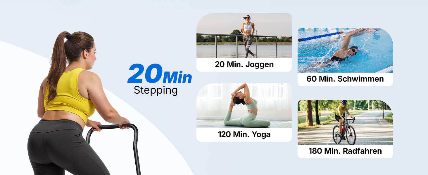 MERACH Сходи-степер для дому, вертикальний тренажер для кардіо та загальної фізичної підготовки, компактний, складаний, з регульованою висотою кроку, ручками та педалями (2438BR2)