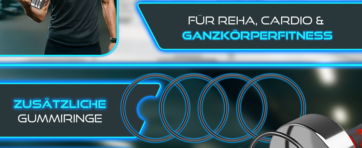 Набір гантелей 2 шт. по 10 кг (2,5/5/7,5 кг) з пінопластової ручки | Гантелі для фітнесу, тренувань вдома, силових тренувань та нарощування м'язів | Турквіс