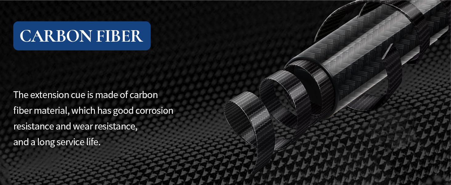 Більярдний кий Kmise Professional – 19, 20, 21 oz, з канадського клена, низька бія, карбоновий телескопічний подовжувач, для дорослих, 20 oz (566g), чорний