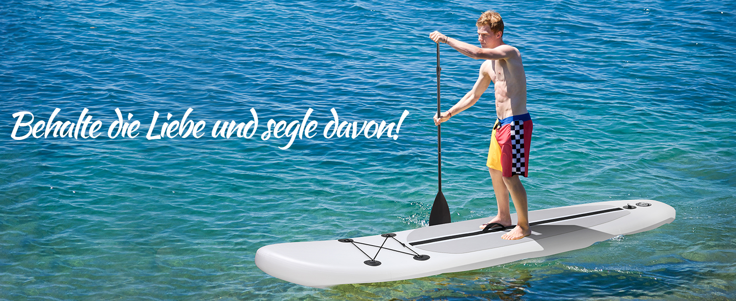 Надувний SUP дошка Stand Up Paddle 305см для дорослих, 200кг, для 2 осіб, з аксесуарами