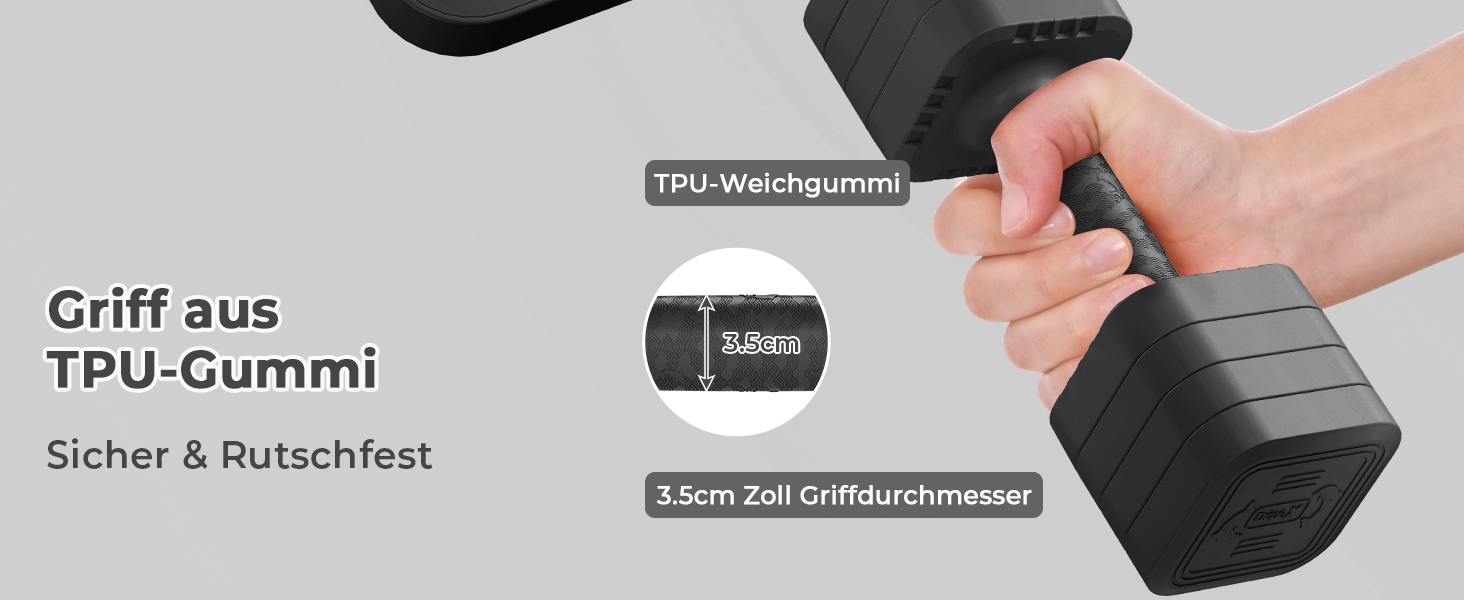 Набір гантелей Dripex регульовані 5 кг x2 або 2,5 кг x2, 6 швидкознімних дисків 0,5 кг/0,25 кг, чорний
