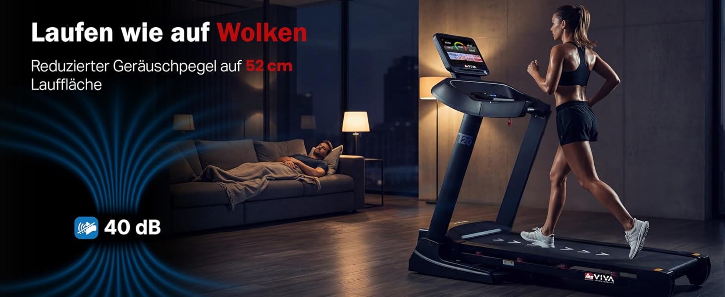 Бігова доріжка AsVIVA T20 Pro для дому: складана, швидкість до 18 км/год, нахил 20%, амортизація, макс. вага 150 кг, тренажер для кардіо та витривалості