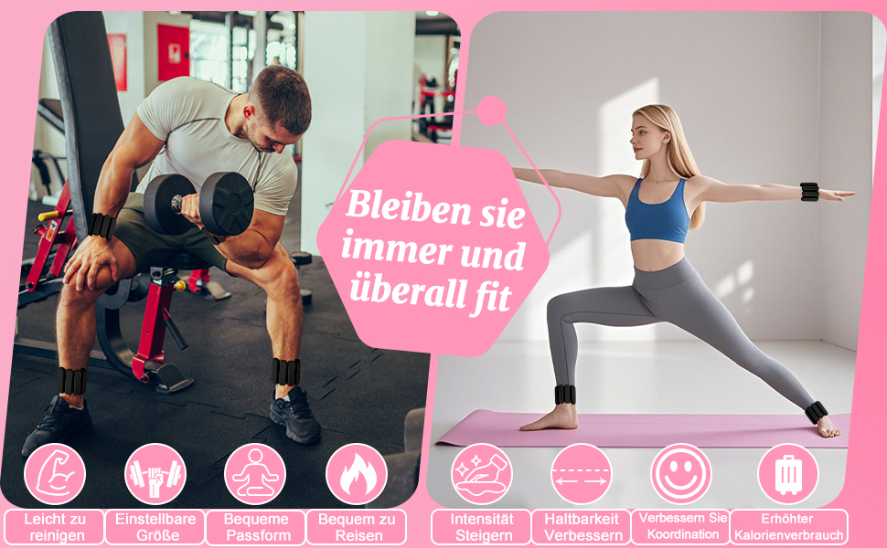 Важкі манжети на зап'ястя Omtofo, 2 шт (по 0,45 кг), регульовані, для йоги, танців, пілатесу, аеробіки, кардіо, ходьби, зелені (чорні)