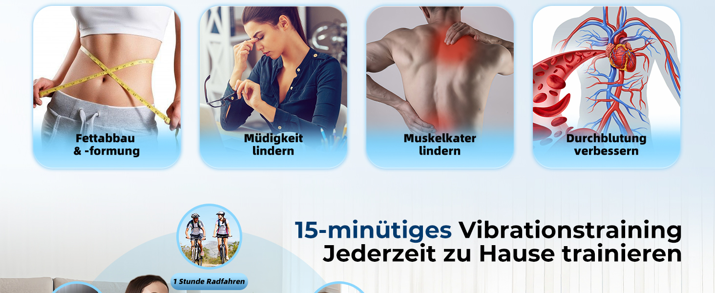 Вібраційна платформа 4D для дому з пультом, стрічками опору, підігрівом та Bluetooth, 150 кг, 120 рівнів