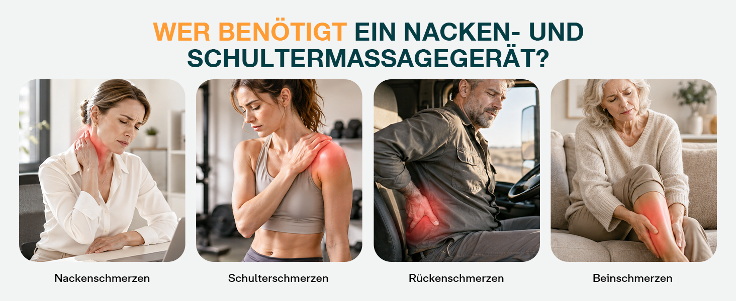 Масажер для шиї та плечей ALLJOY Shiatsu з функцією підігріву, темно-синій