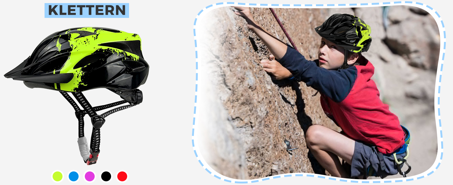 Дитячий велосипедний шолом, регульований, блакитний, 55-58 см