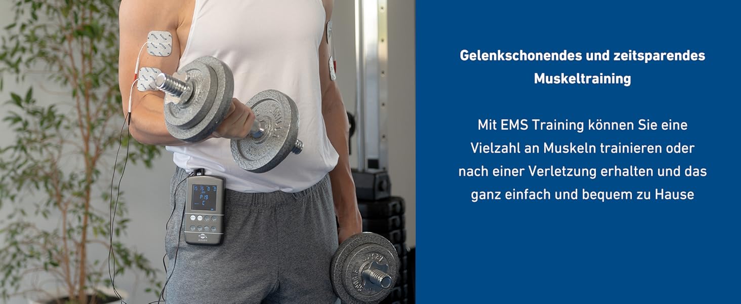 Апарат TENS EMS STIM-PRO X9B з 4 каналами та 8 електродів для болісної терапії, масажу та м'язового стимулювання - axion® (3) X9B