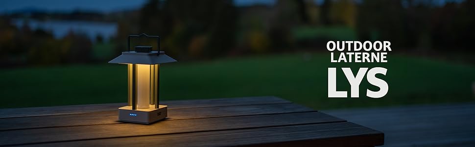 Настільна лампа для кемпінгу Campo Libre®: перезарядна, вологостійка, LED, з USB-Powerbank, до 160 годин роботи