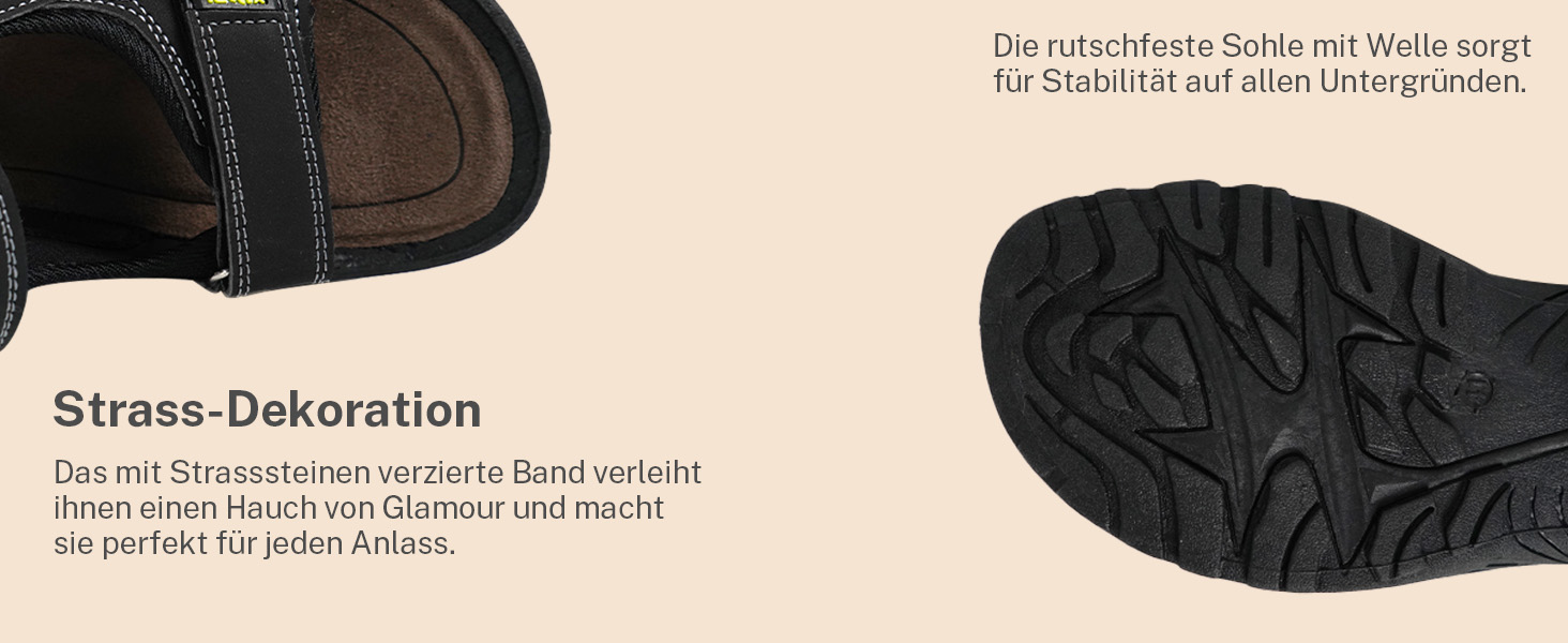 Чоловічі сандалі JOMIX для активного відпочинку на липучках: пляж, гори, подорожі - 44 EU, чорні