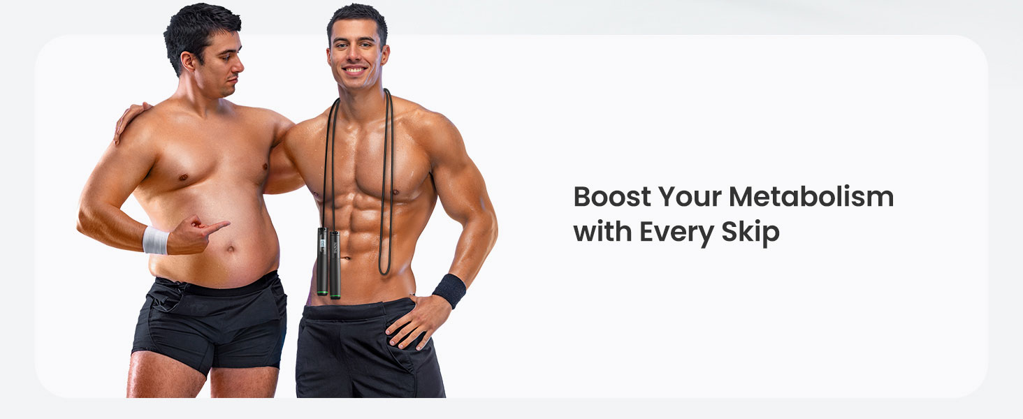 Скакалка Fitdays з лічильником, розумний вантажний канат для тренувань, регульований канат для початківців та професіоналів, Jump Rope з аналізом даних через APP, підрахунок калорій