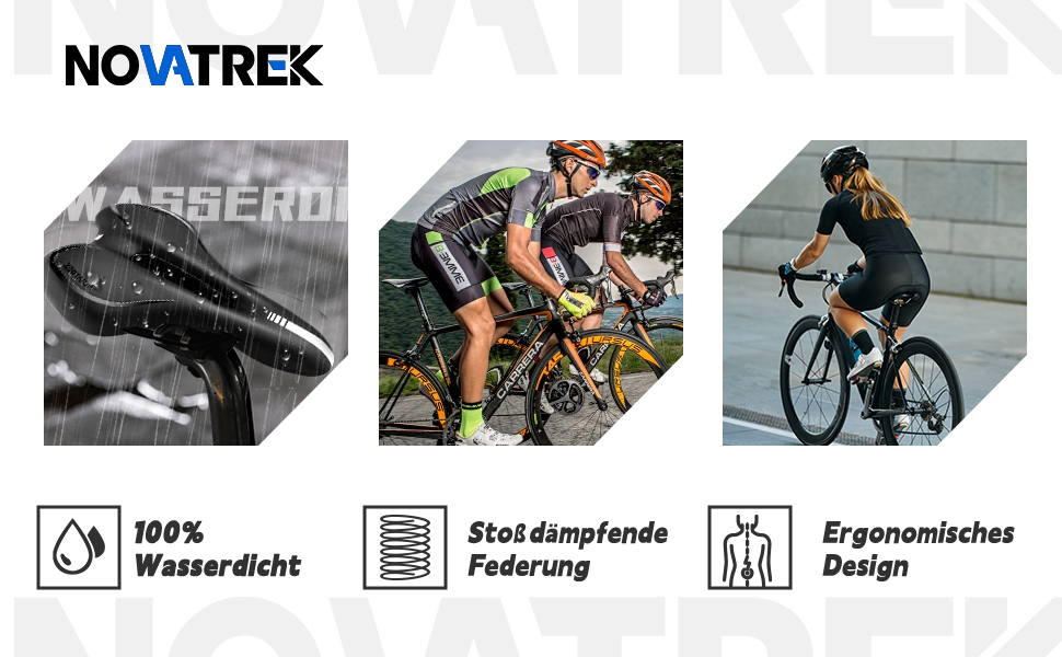 Зручний велосипедний сідло з гелевою подушкою: ергономічний, водонепроникний, амортизуючий, дихаючий для чоловіків та жінок. Підходить для MTB, шосе, city, електровелосипедів