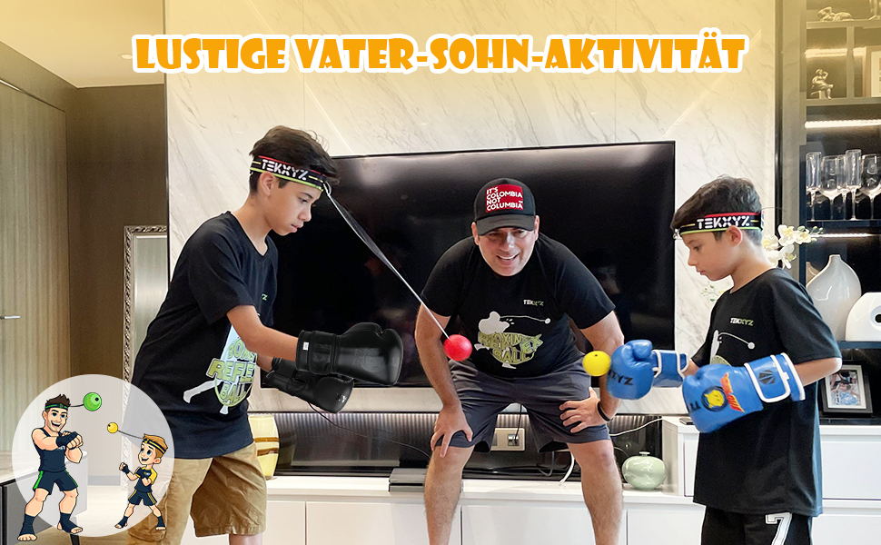 Набір м'ячів Box-Reflex TEKXYZ: 4 кольори, для реакції, швидкості та координації