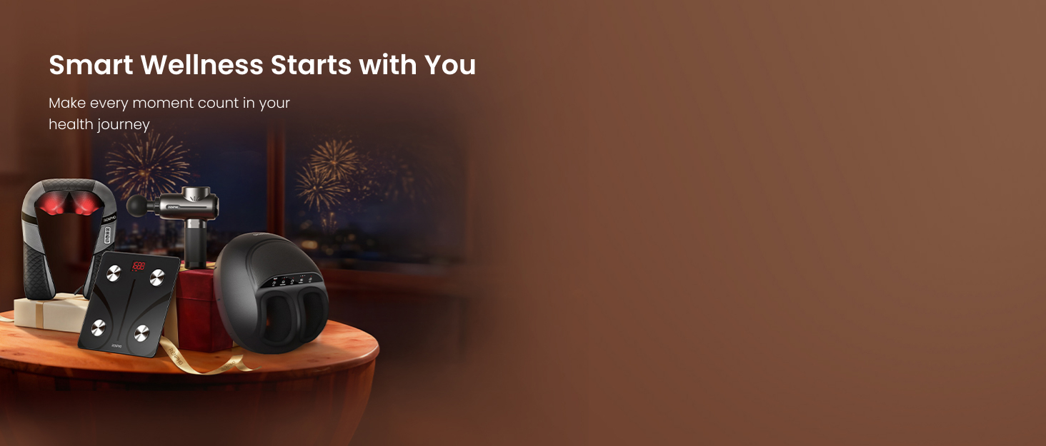 Масажер RENPHO Active Thermacool 2 з підігрівом та охолодженням, 5 швидкостей, 5 насадок, для м'язової терапії