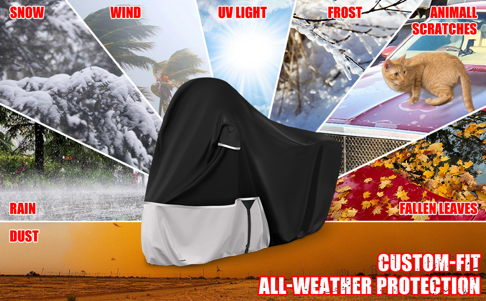 Водонепроникний чохол для мотоцикла Piaggio Vespa GTV GTS GT60/125/200/250/300 (з багажником) та без багажника, 420D Oxford, захист від дощу та сонця