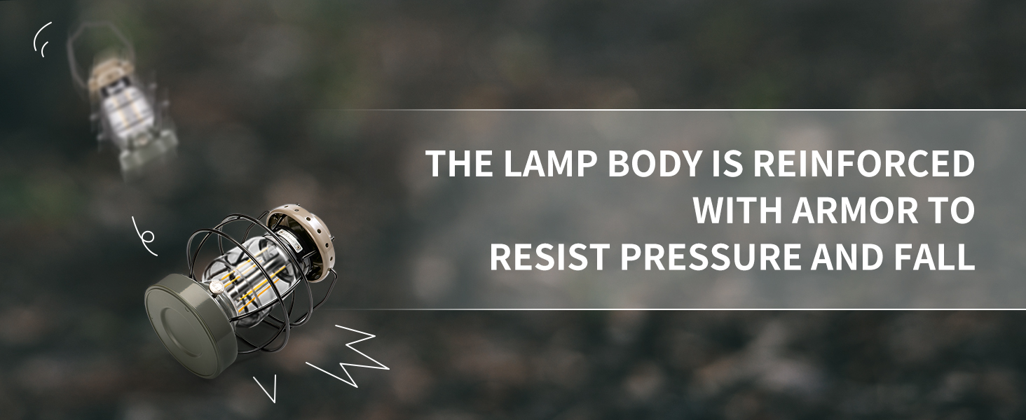 Ліхтар настільний Naturehike LED | IPX4 вологостійкий, вінтажний, для дому, саду та кемпінгу, регульована яскравість, 3000mAh