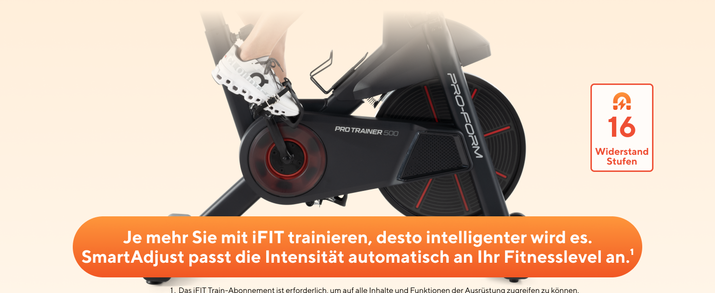 Велотренажер ProForm Pro Trainer 500, чорний - для дому та фітнесу