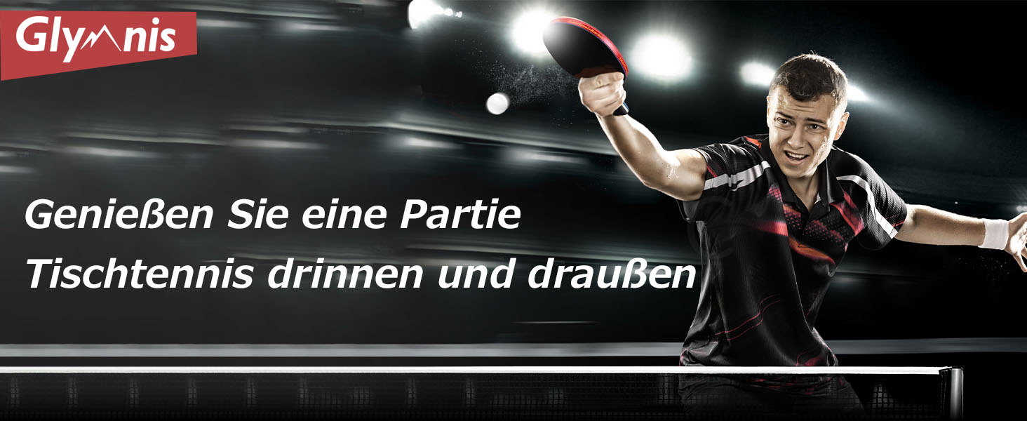 Ракетки для настільного тенісу Glymnis, 4 ракетки для настільного тенісу 8 м'ячів, набір для настільного тенісу з 2 пакетами