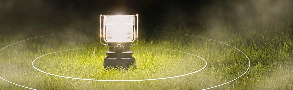 LED Ліхтар для кемпінгу BigBoy 1300 Lumen, IP64, регулювання яскравості, змінна колірна температура, акумуляторний, зелений