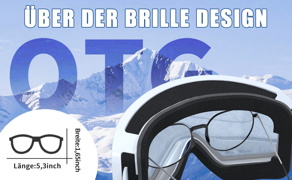 Скі-маска для чоловіків та жінок YH359, сноуборд маска для носіїв окулярів, OTG, антизапітніння, захист від УФ, антиковзаюча стрічка, повне REVO покриття, чорний/REVO червоний - VLT 16%