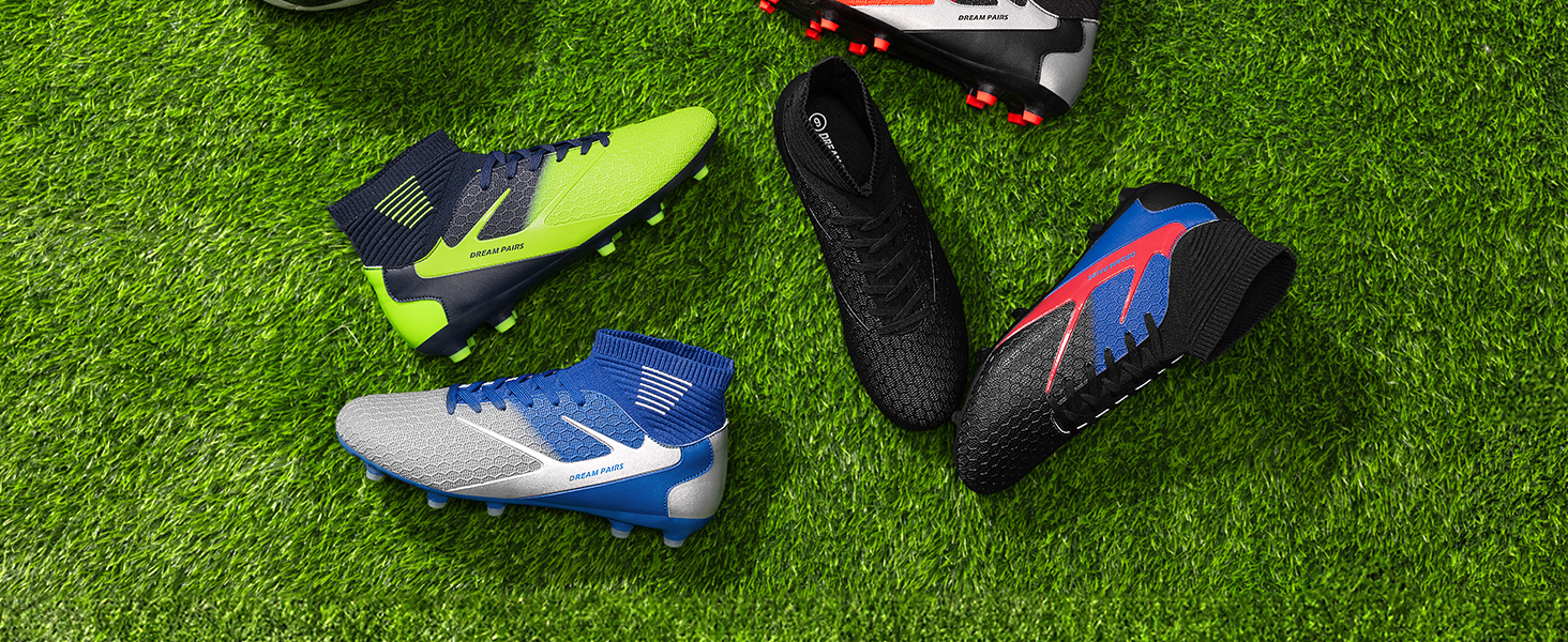 Футбольні бутси DREAM PAIRS для чоловіків: професійні тренувальні бутси з шипами, чорні, 41 EU