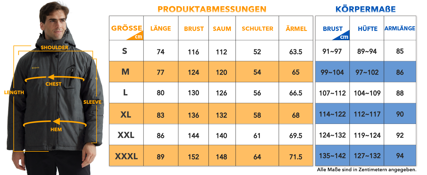 Куртка GEMYSE для чоловіків, водонепроникна, вітронепроникна, з підкладкою, зимова, з капюшоном, для спорту, відпочинку, активного відпочинку, графітово-сіра, XXL