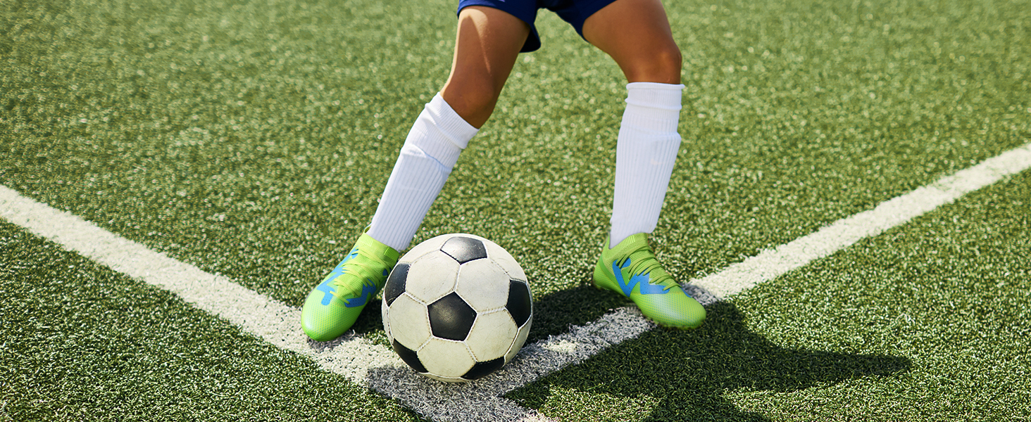 Чоловічі футбольні бутси DREAM PAIRS - професійні, для тренувань та гри на вулиці, 46 EU, неоново-зелені