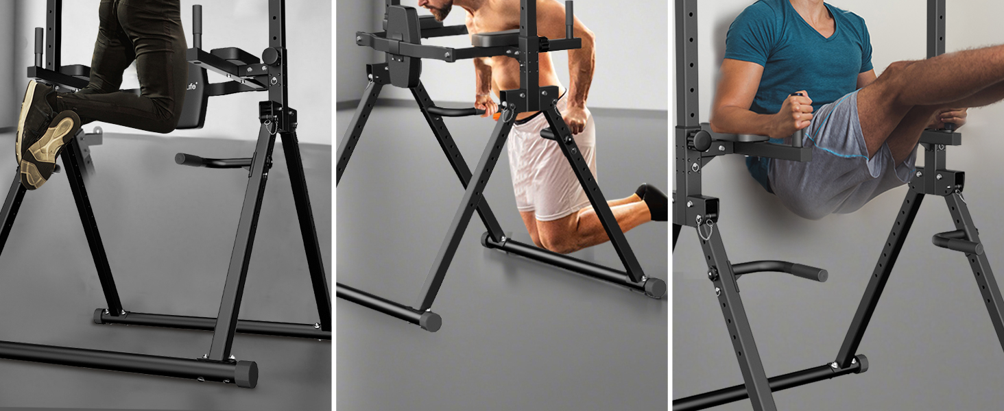 Power Tower DH FitLife: турнік, бруси для віджимань та стійка для штанги | Спортивна станція для дому