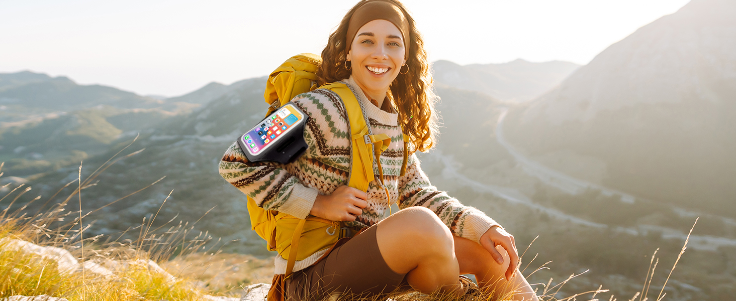 Спортивний браслет EOTW для телефону та AirPods: зручна фіксація на руці, сумісний з iPhone, Galaxy та MP3-плеєрами (5.5'-6.0')