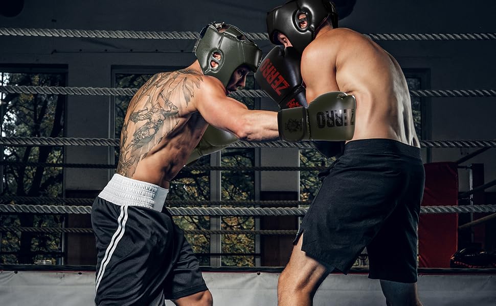 Боксерські рукавички ZERRO для кікбоксингу, тайського боксу та MMA, 12 oz, зелені