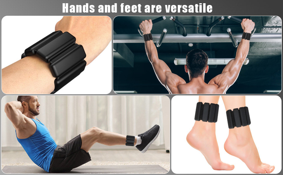 Набір манжет для обтяження зап'ястя Granvoo (2 шт.), регульовані, для фітнесу, йоги, танців, аеробіки