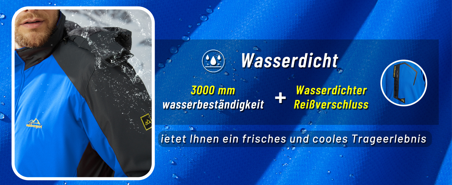 Зимова куртка KEFITEVD для чоловіків: водонепроникна, тепла, з капюшоном, Softshell, флісова, червона, XL
