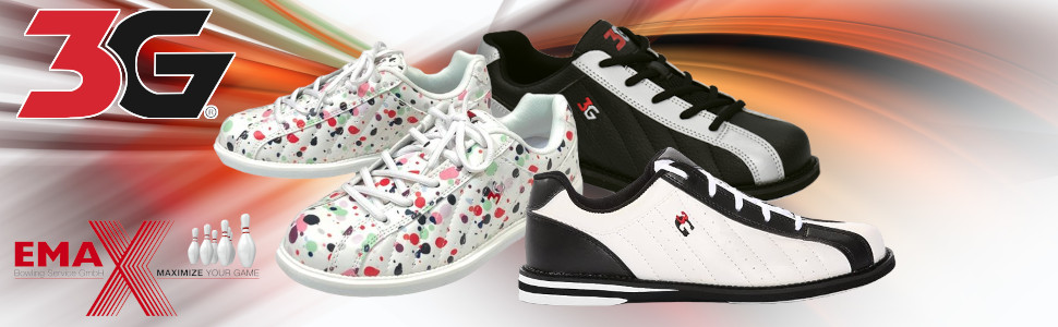 Боулінг-шльопанці 3G Kicks для жінок та чоловіків, правші та лівші, 7 кольорів, розмір 36-48, EU 39, чорний