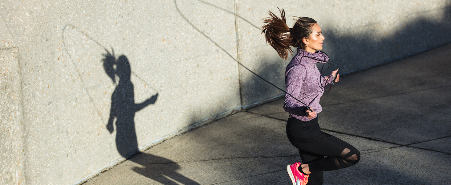 Регульоване скакалка Springseil для фітнесу: PVC, 3м, з тренувальним постером та ABS-ручкою (чорний)