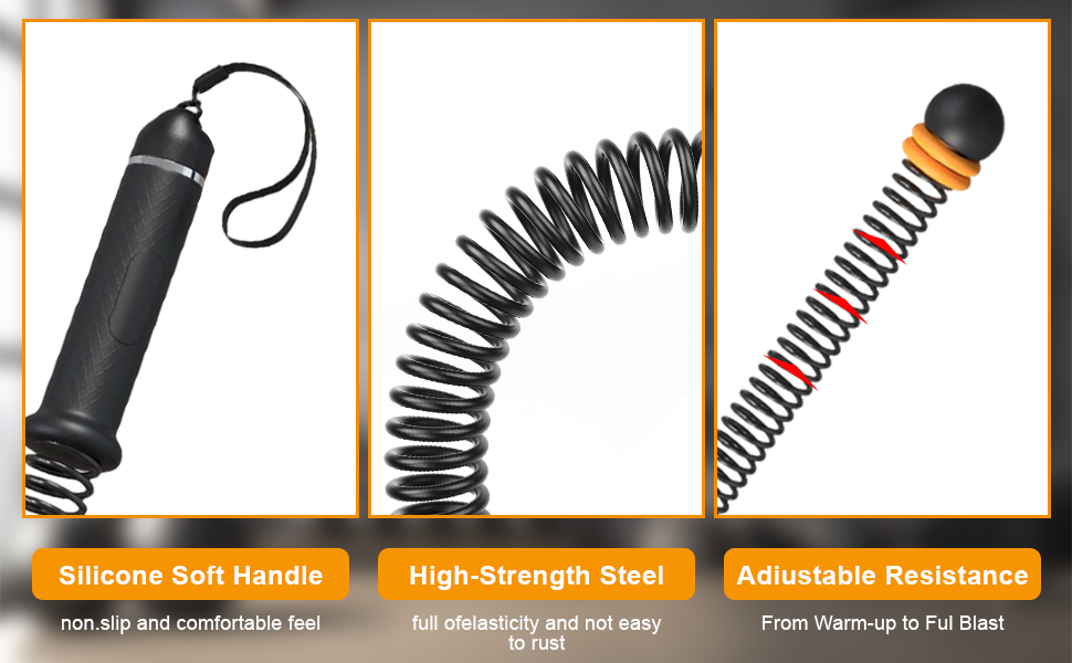 Битва-канат (2 шт.) для фітнесу, тренувань вдома, кардіо, HIIT, з регульованим опором