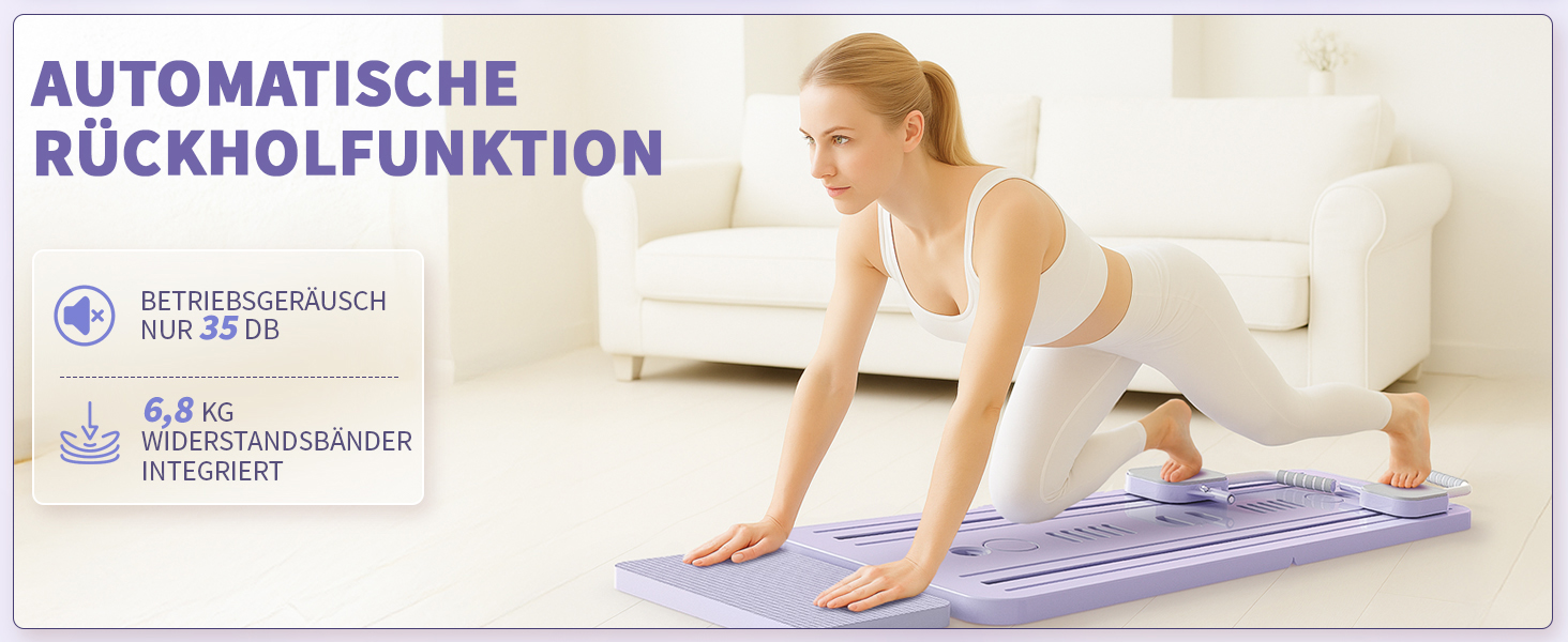 Реформатор Pilates Northdeer, оновлена версія 2025, складаний фітнес-борд 8-в-1, чорний
