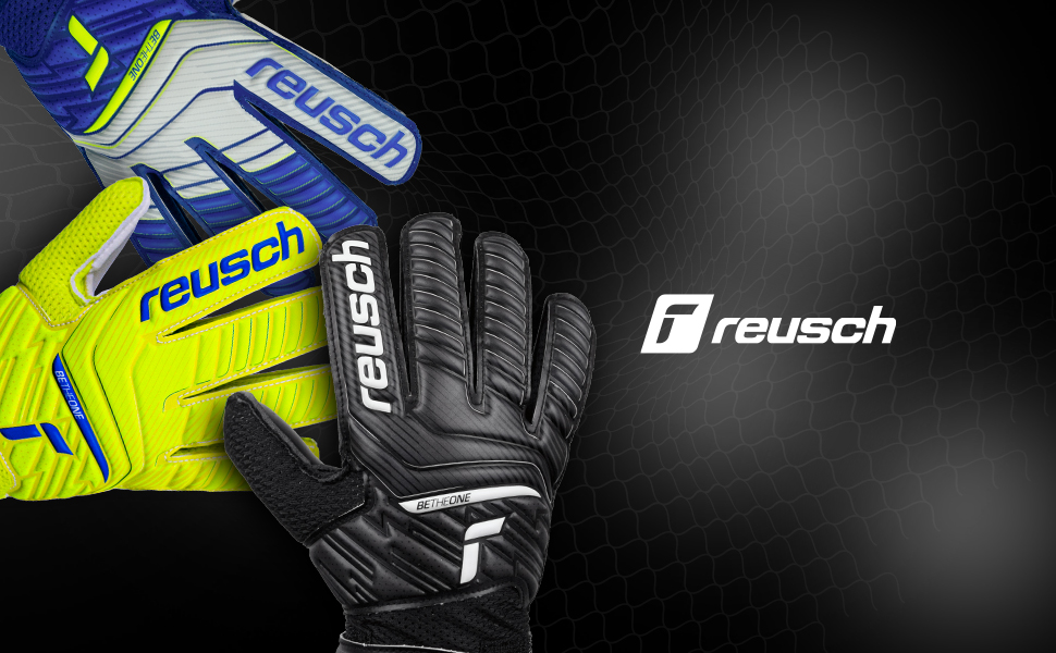 Воротарські рукавички Reusch Attrakt Solid Junior для дітей 5-16 років | Жовто-синій/Білий колір